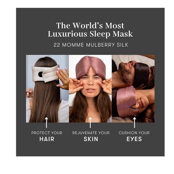 Drowsy Silk Sleep Mask - Moonlight Shadow - Picture 5 of 8